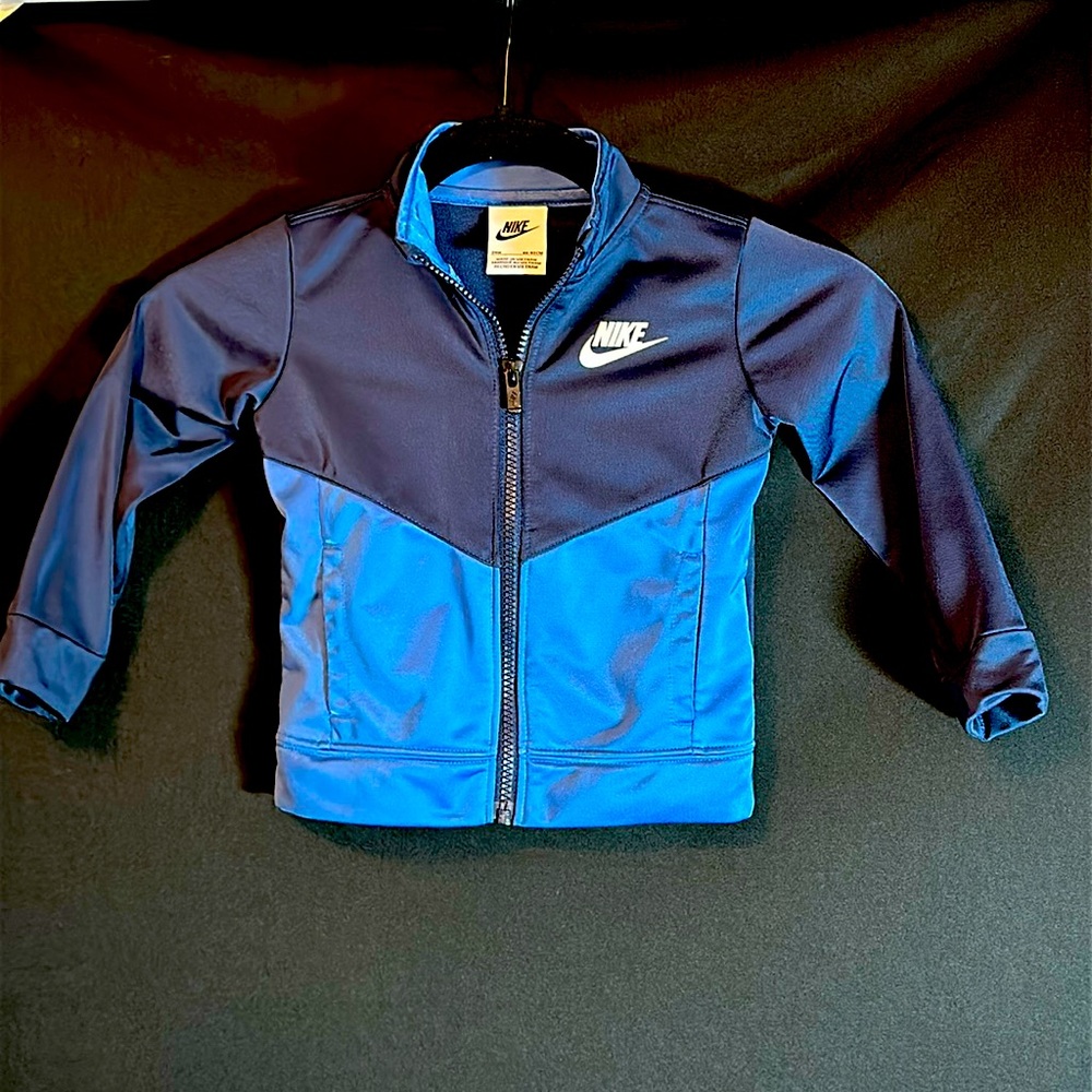 Nike long sleeve sweater 24 months light blue and navy blue